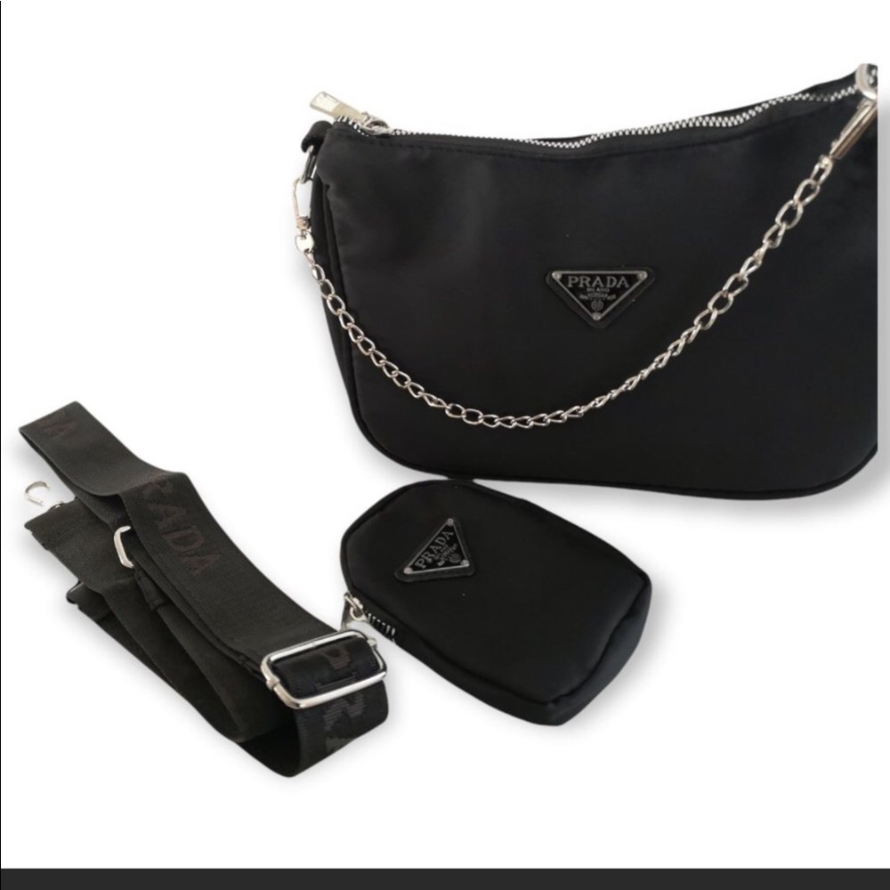 Black Fashion Cross-Body Bag